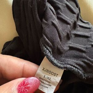 Ewedoos Women's Plus Size Black Scrunch Butt Leggings L/XL High-Waisted